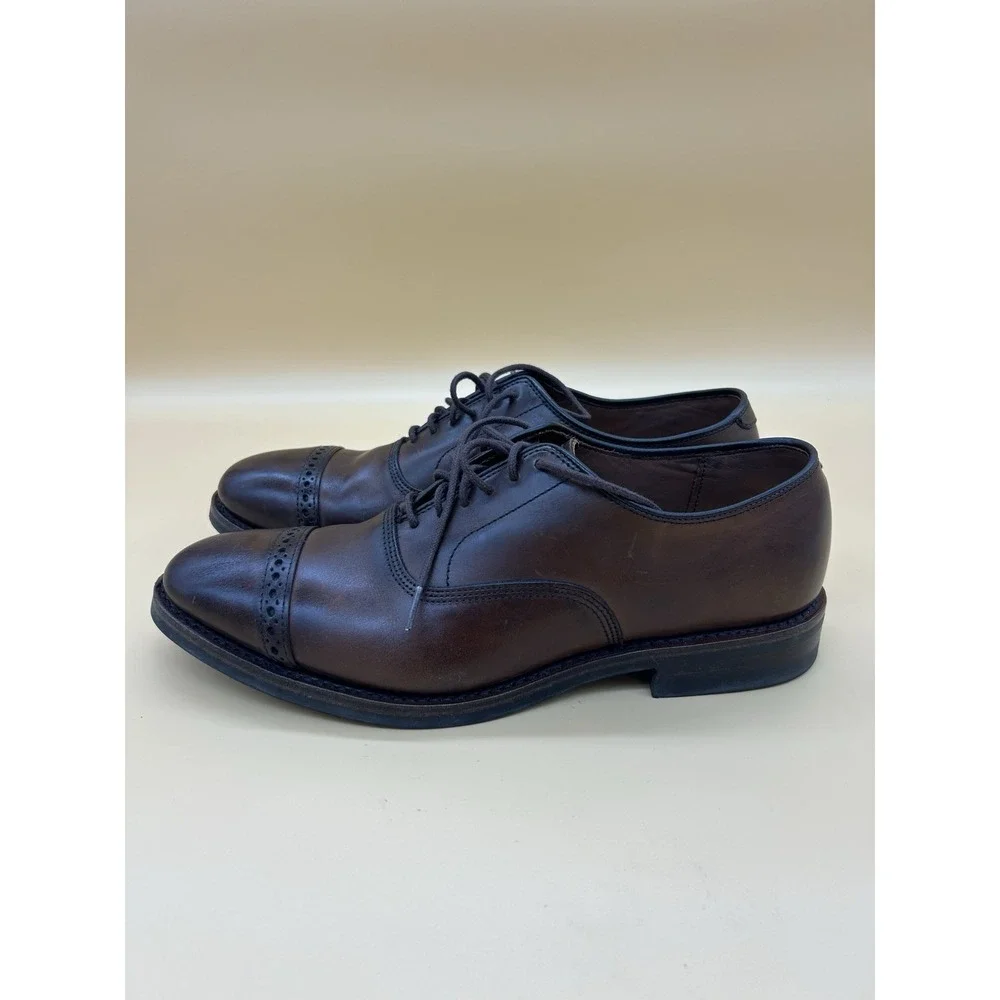 Allen Edmonds Fifth Avenue Mens 9 D Chili Brown Leather Oxford Dainite Shoes